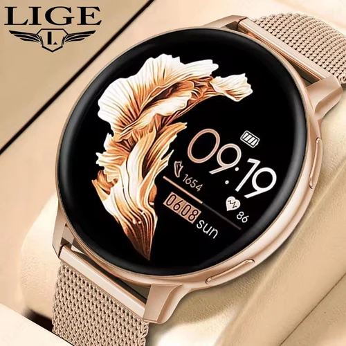 Imagen 1 del producto Reloj inteligente LIGE con llamada Bluetooth para mujer, relojes con esfera personalizada, rastreador deportivo de ritmo cardíaco para hombre, reloj inteligente para Android IOS 2025
