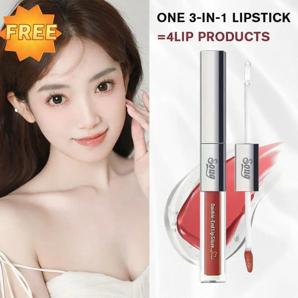 3in1 マットグロスリップスティックリップライナーコンターペンシル防水非脂っこいプランピングリップグレーズクリスタルリップグロス唇ティントメイクアップ
