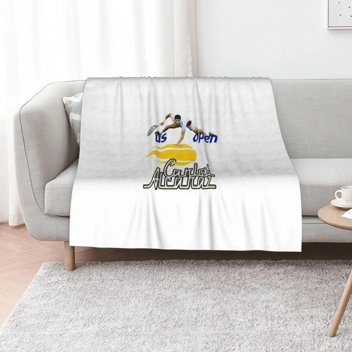 Alcaraz Ace Collection Throw Blanket Cozy Napping Blanket Gift for Mom Dad