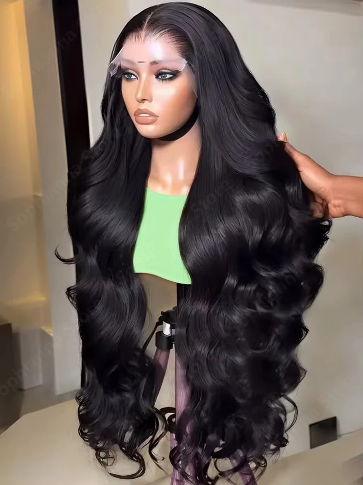 

180 200 Density Body Wave 13x6 Lace Frontal Wig Human Hair 40 Inch 13x4 Hd Pre Plucked Lace Wigs For Women Lace Front Hair Wigs