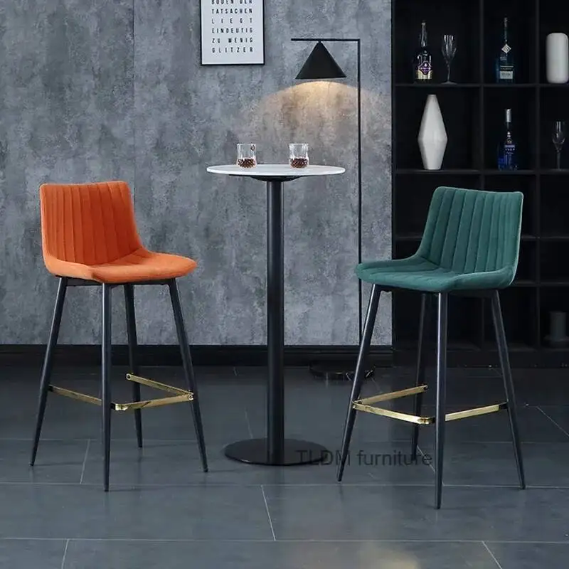 

Office Bar Chair Nordic Industrial Luxury Game Machine Restaurant Chair Kitchen Counter Iron Sillas De Comedor Design Furniture