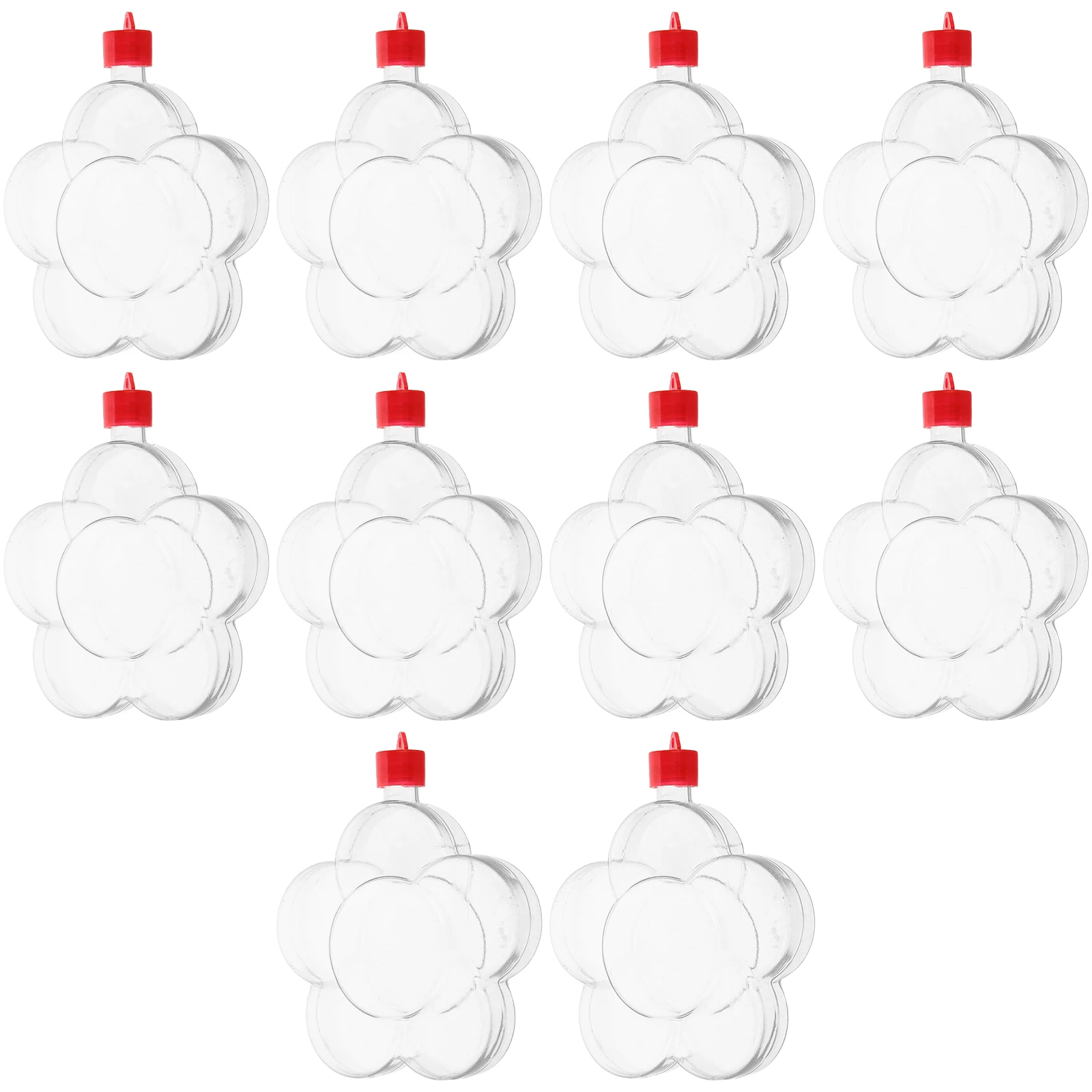 10 قطعة حاويات بلاستيكية شفافة مع أغطية للأطفال Diy بها بنفسك المشاريع الحرفية حفل زفاف لصالح ديكور اللوحة زجاجة مجموعة جوهرة الفن #2