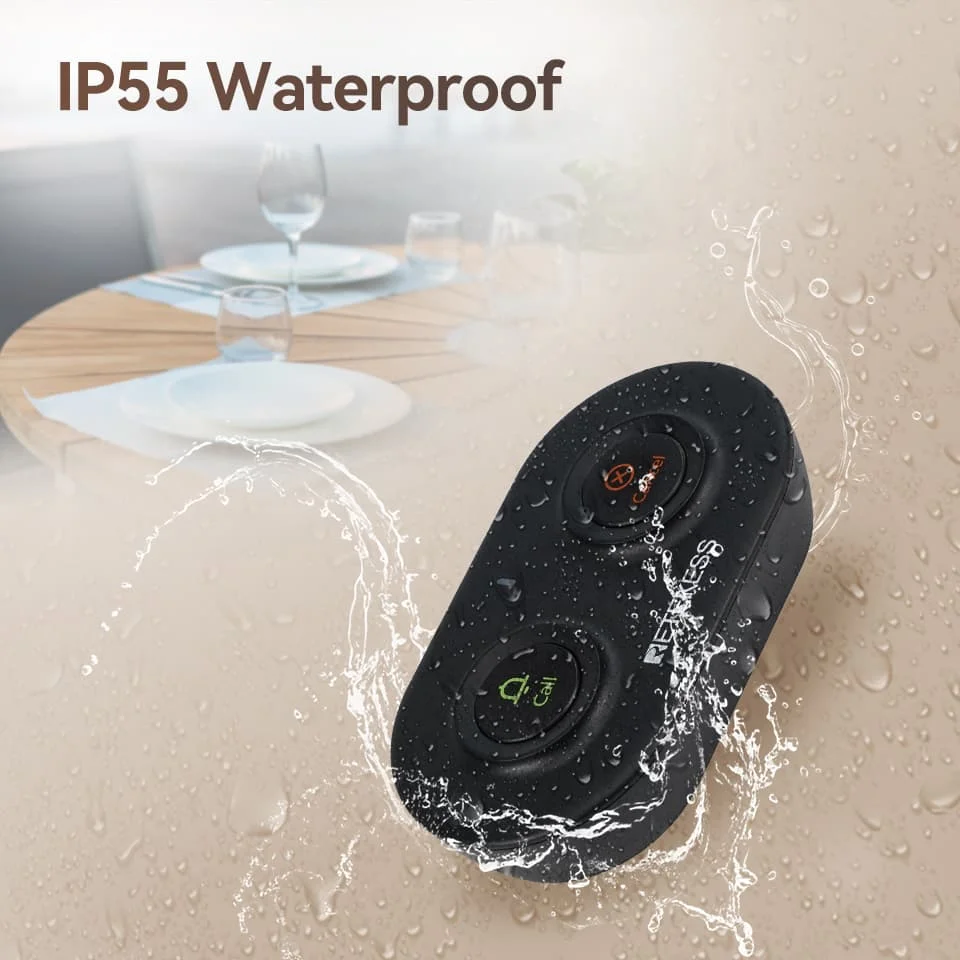 Retekess TD036 IP55 Waterproof Call Buttons Removable Battery For Restaurant Pager Wireless Waiter Calling System Cafe Bar Club