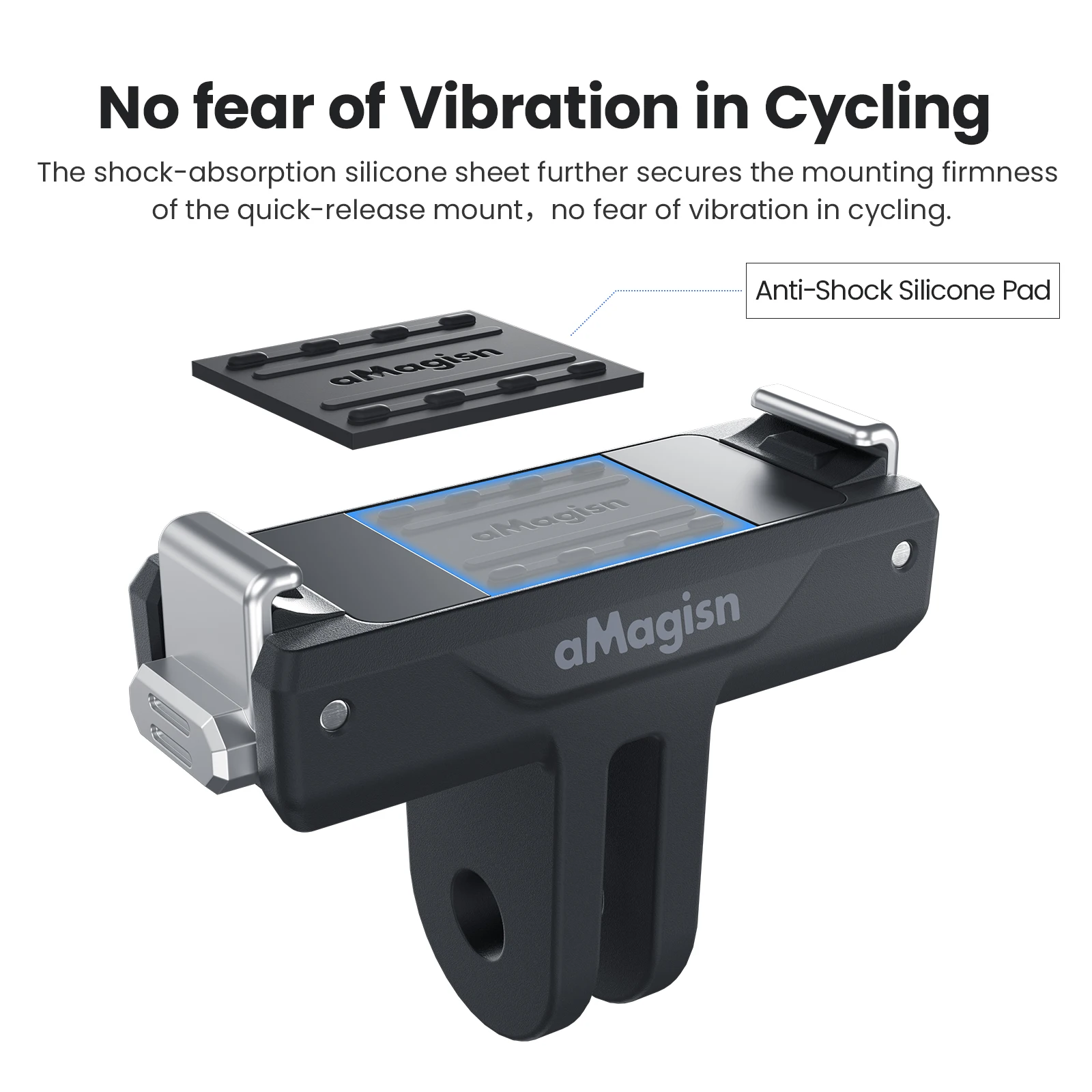 aMagisn Adattatore in plastica per montaggio a sgancio rapido a doppia direzione con artigli in acciaio inossidabile per accessori DJI Osmo Nano / Action 6