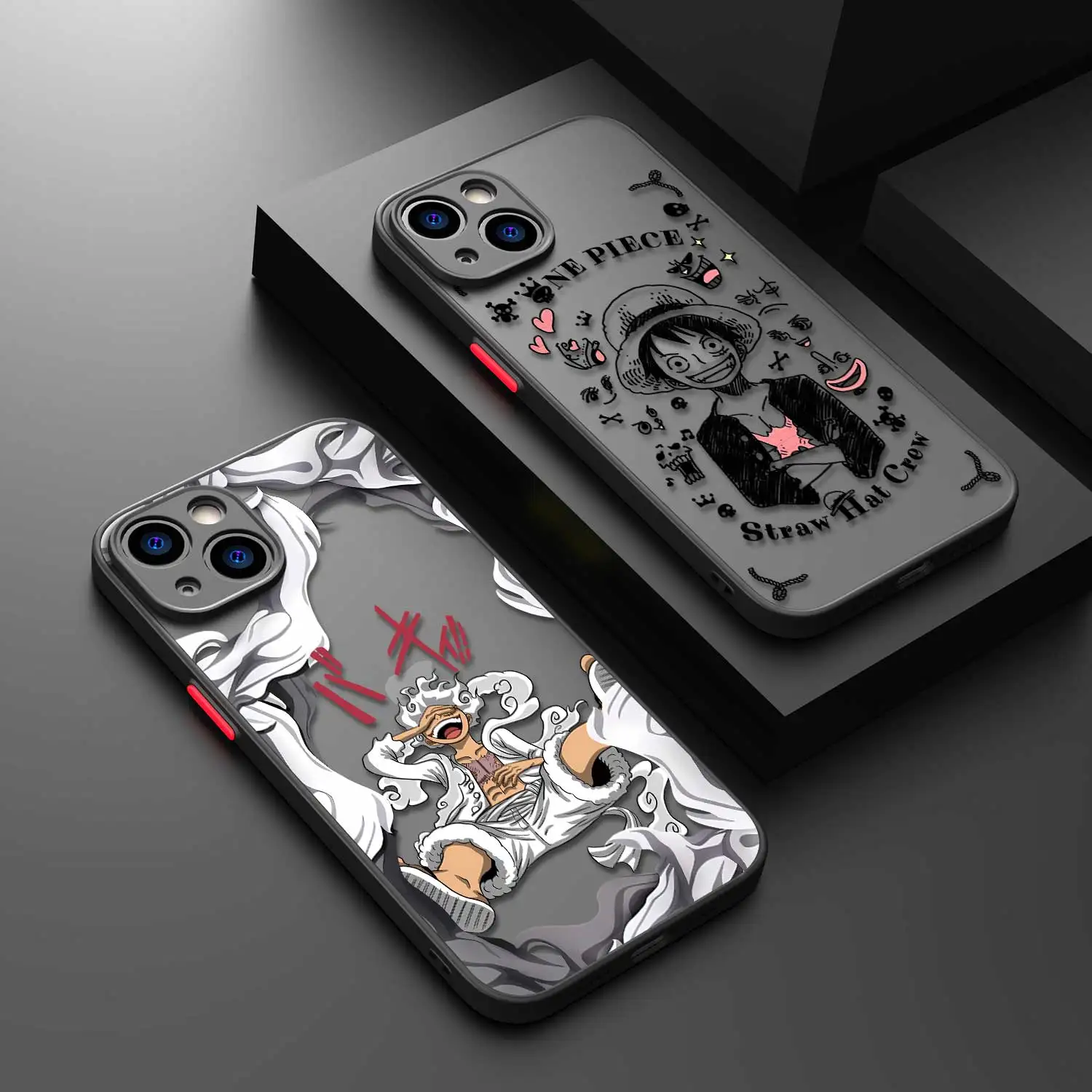 Cartoon One-Pieces Luffys Clear TPU Matte Phone Case For iPhone 15 11 14 13 12 Pro Max Mini X XR Xs 8 7 Plus 6 6S Funda Cover