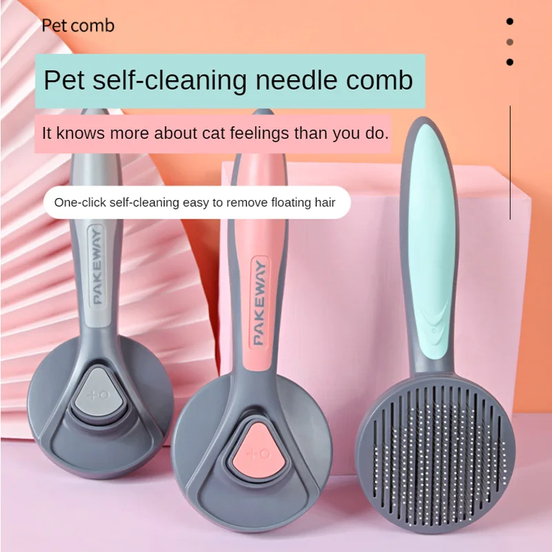 

Pet Cat Hair Shedding Comb Dog Hair Self Pin Needle Massage Cleaner Pet Brush for Dogs Cats Fur Tools Cleaning Comb Special