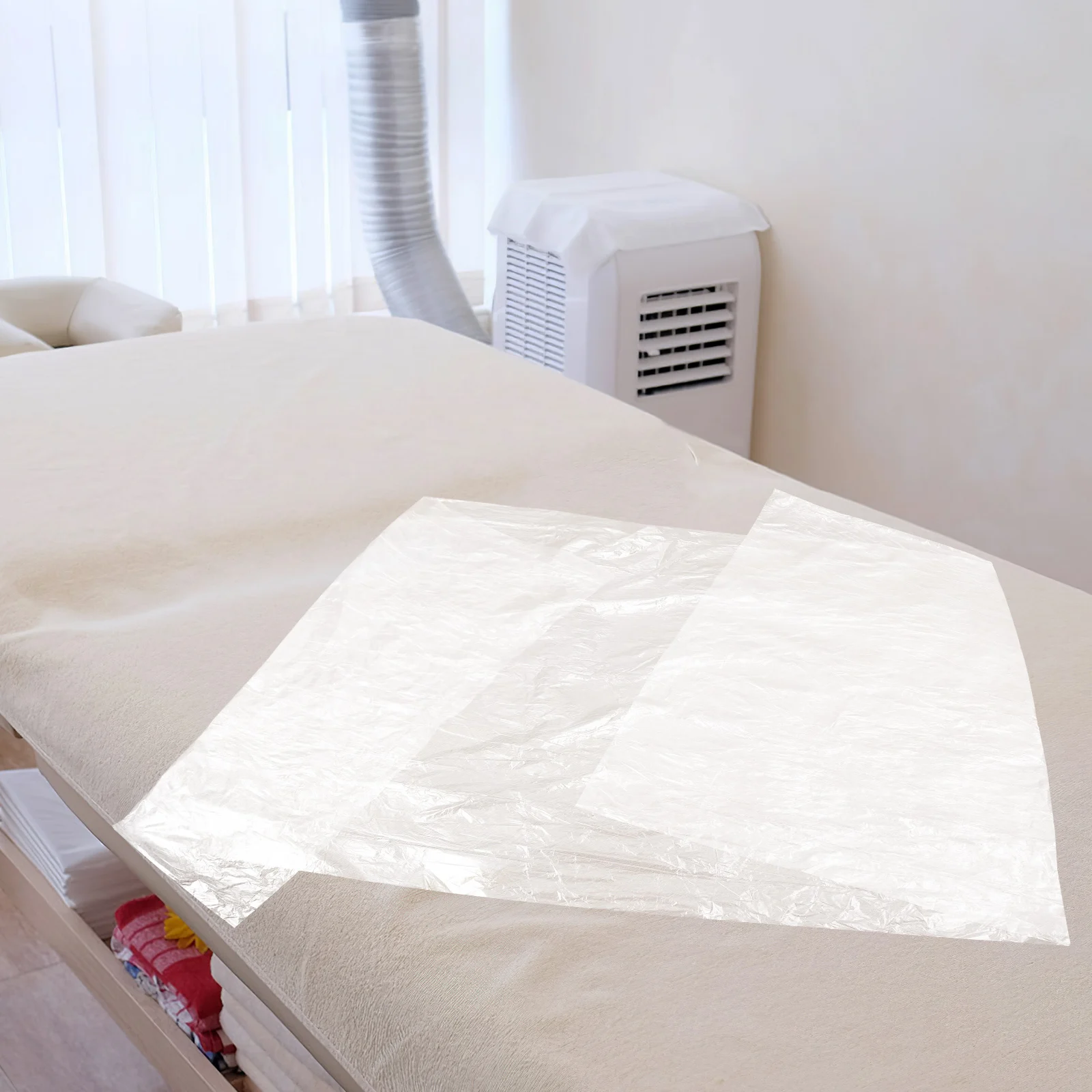 

50pcs Blanket Liners Top Opening Film Bags Disposable Sauna Bag Sauna Blanket Liner 110x200cm Transparent Supplies