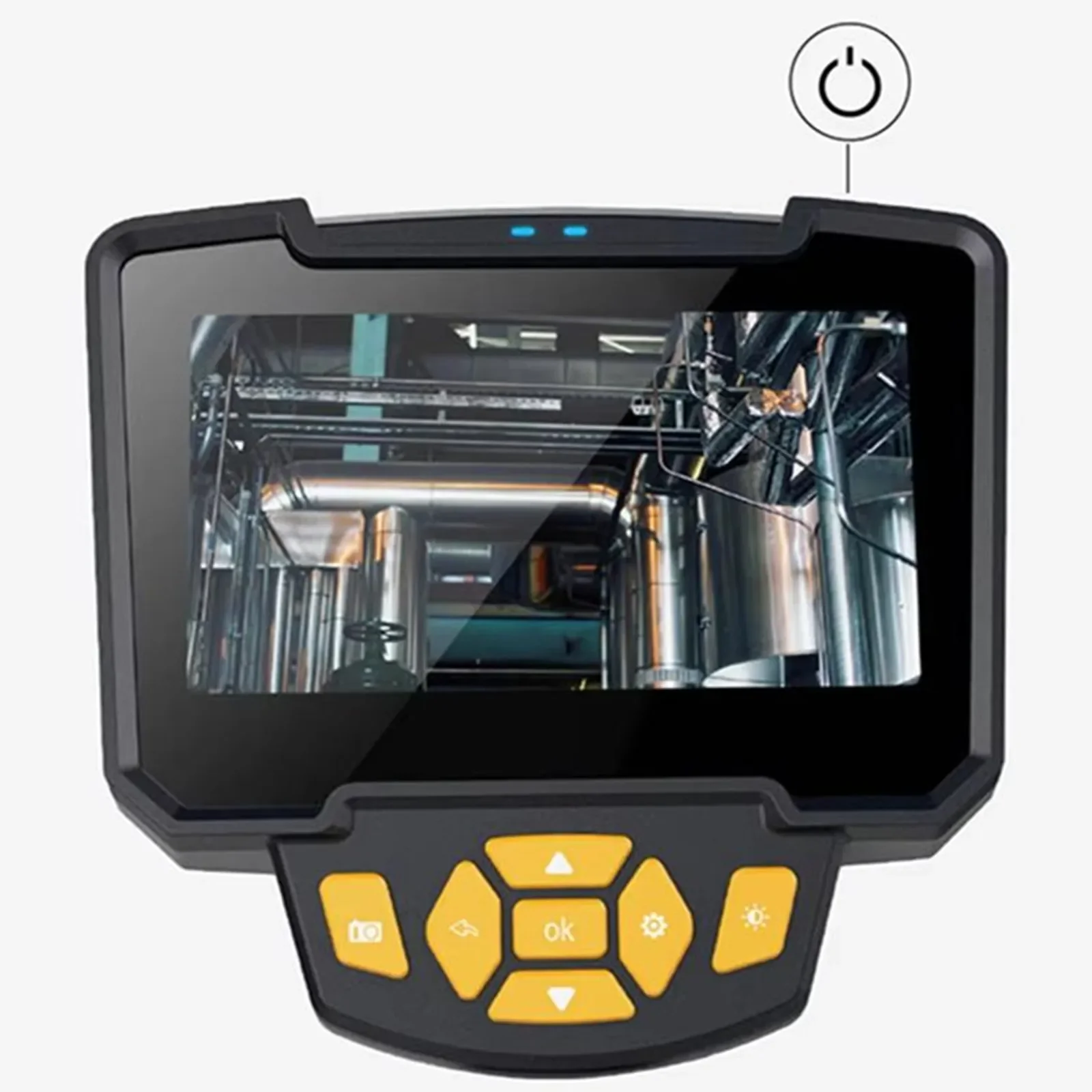 Endoscopio HD 1080P resistente al agua, endoscopio de mano con pantalla de 4,3 pulgadas, fotografía lejana subacuática, vídeo de seguridad y examen