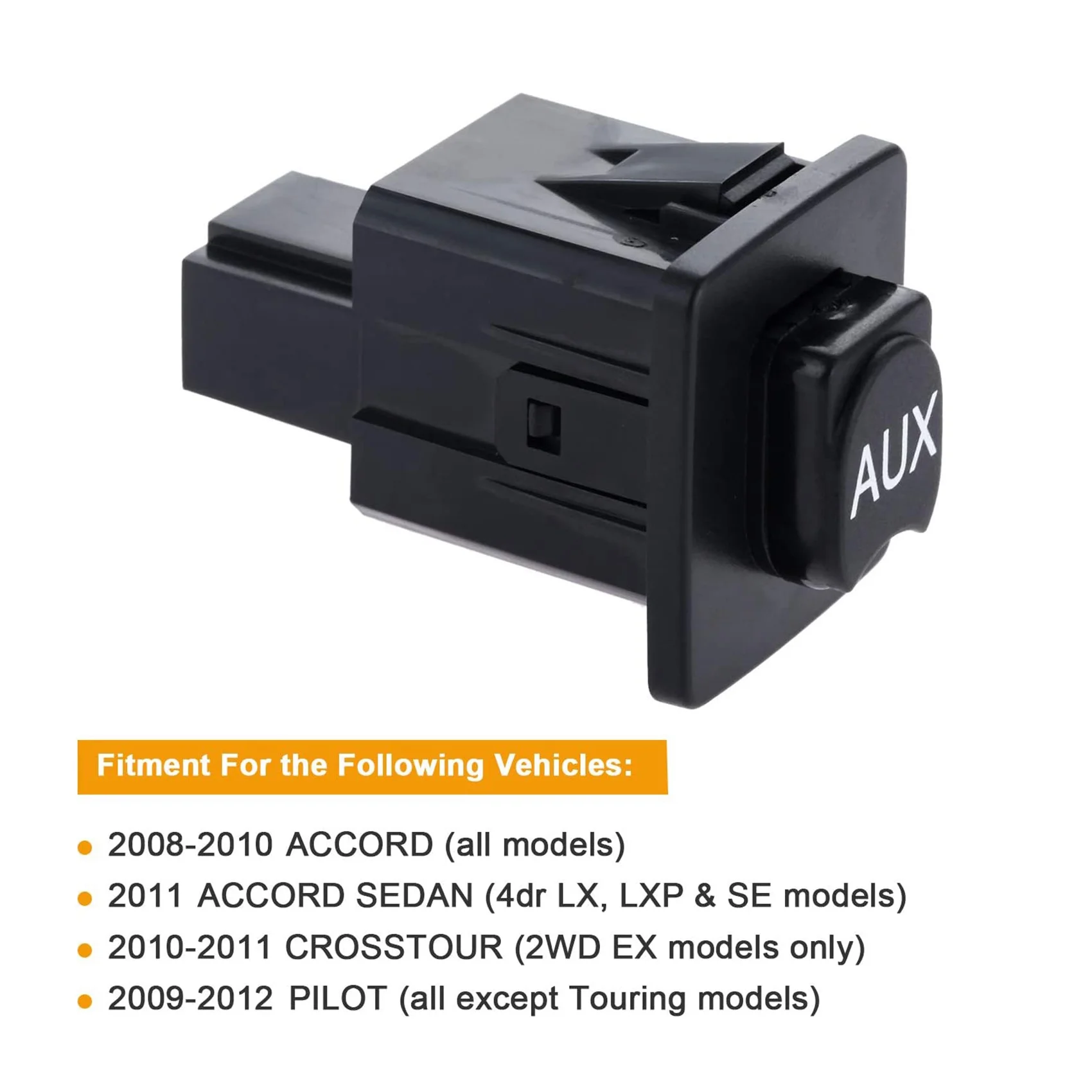 Superior-Auxiliary Input Jack Accord Aux Port Replacement 39112-TA0-A01 For Honda Accord Sedan Crosstour Pilot