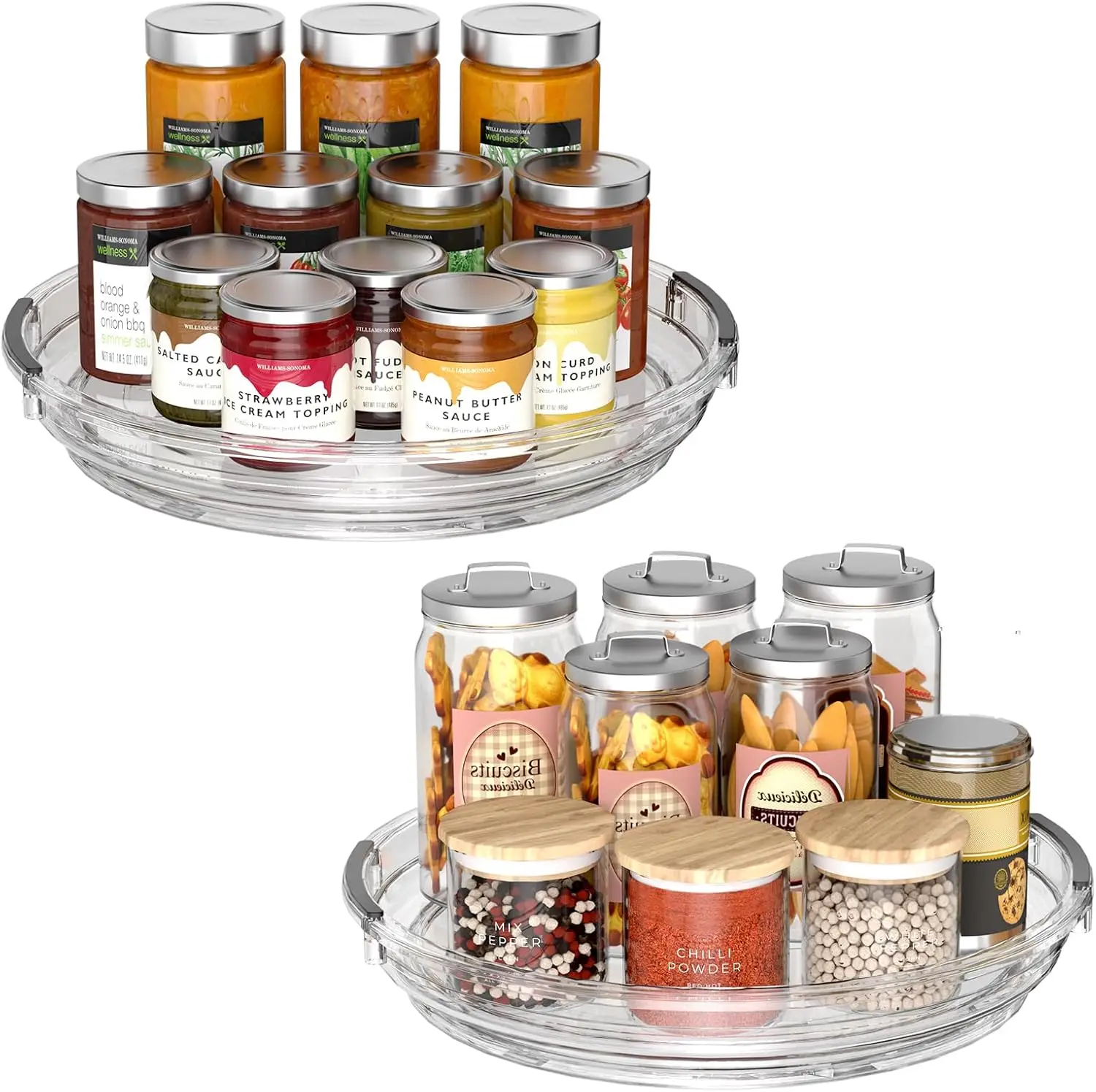 

Cabinet Desktop Storage Turntable, 360 Degree Rotating Cosmetic Storage Rack for Kitchen Storage Rack