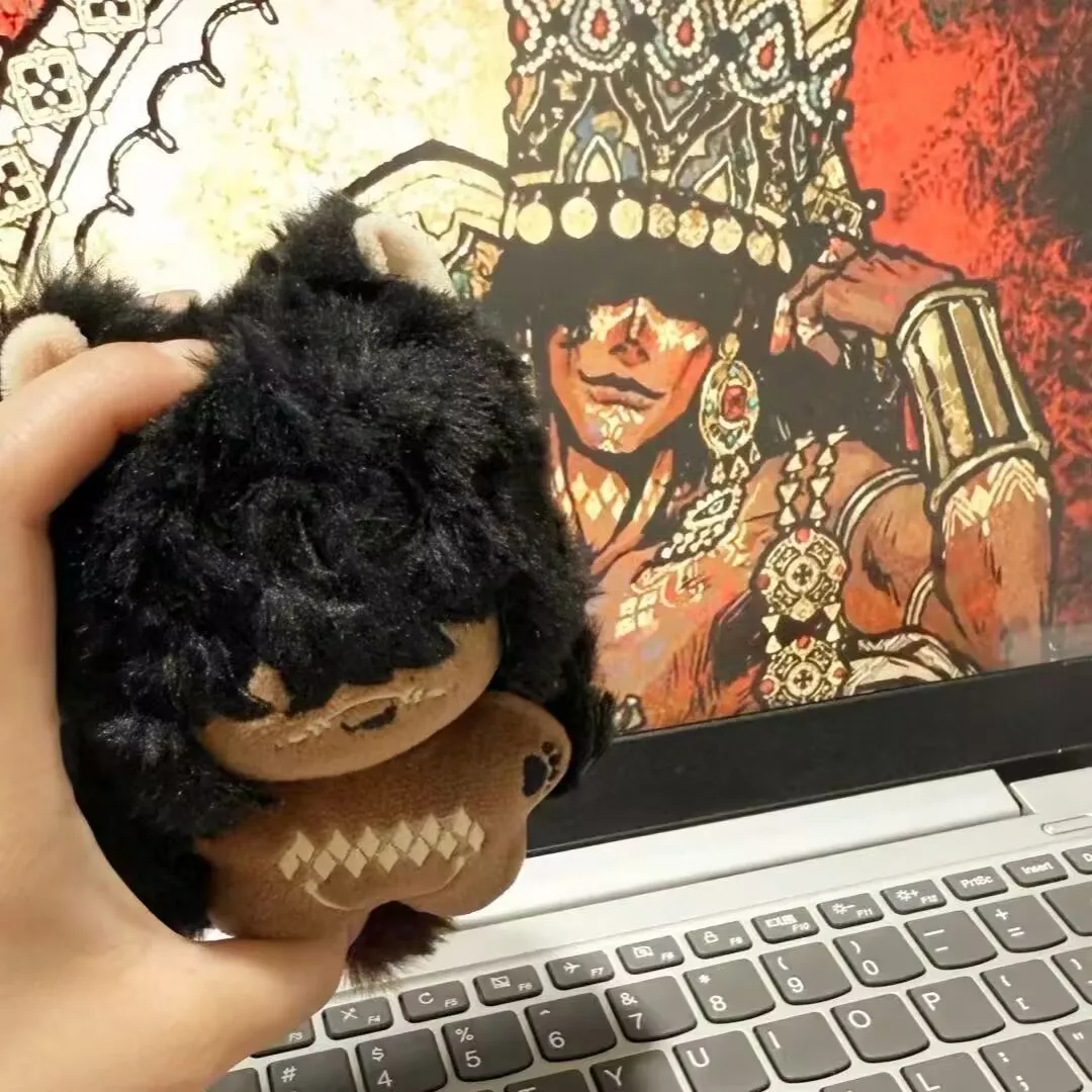 Original and official "Sultan's Game" attribute 10cm cotton doll chocolate cat pendant doll