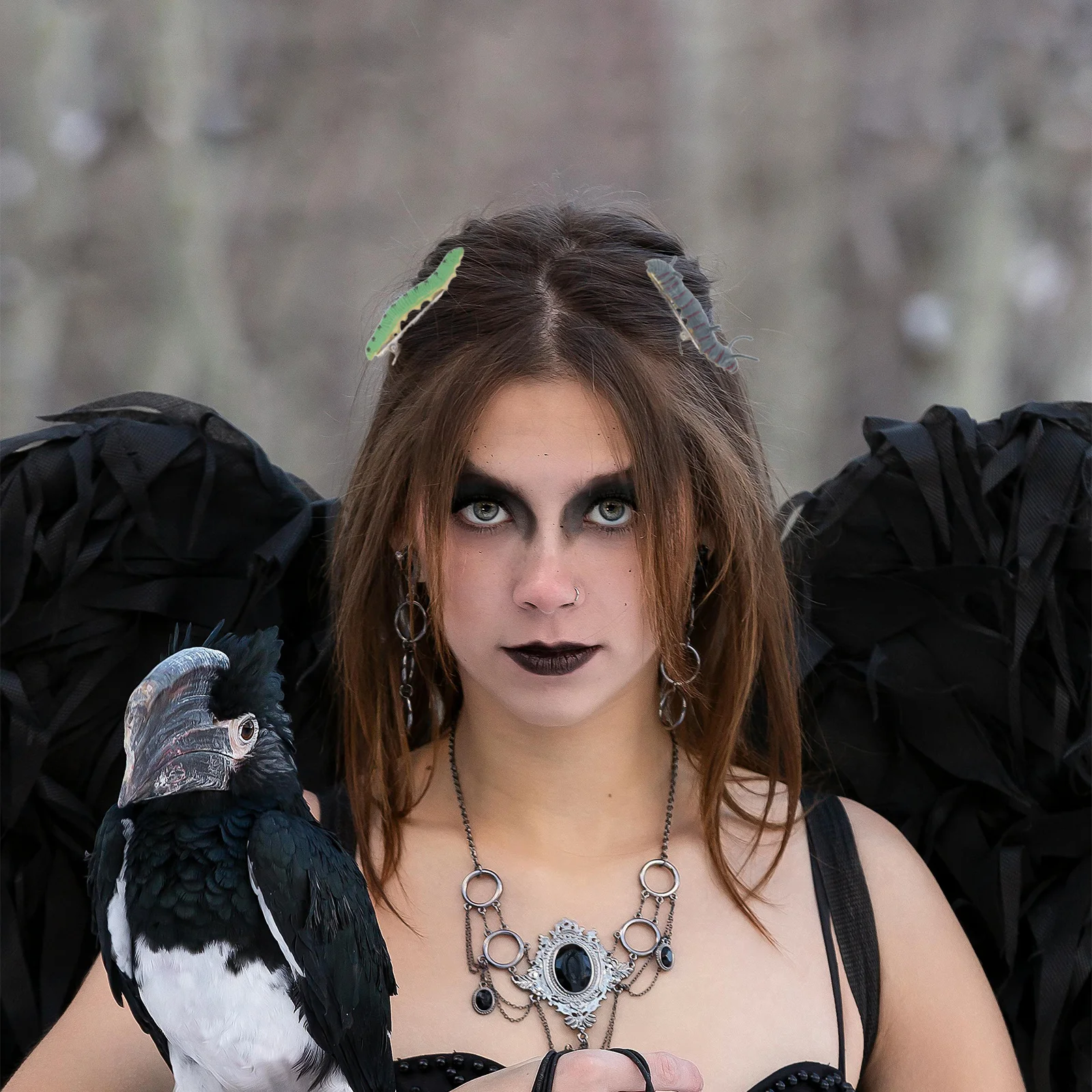 

12Pcs Halloween Bug Hair Clips Creepy Caterpillar Hairpins Party Costume Horror Hairpins Bug Hair Clips Caterpillar Barrettes