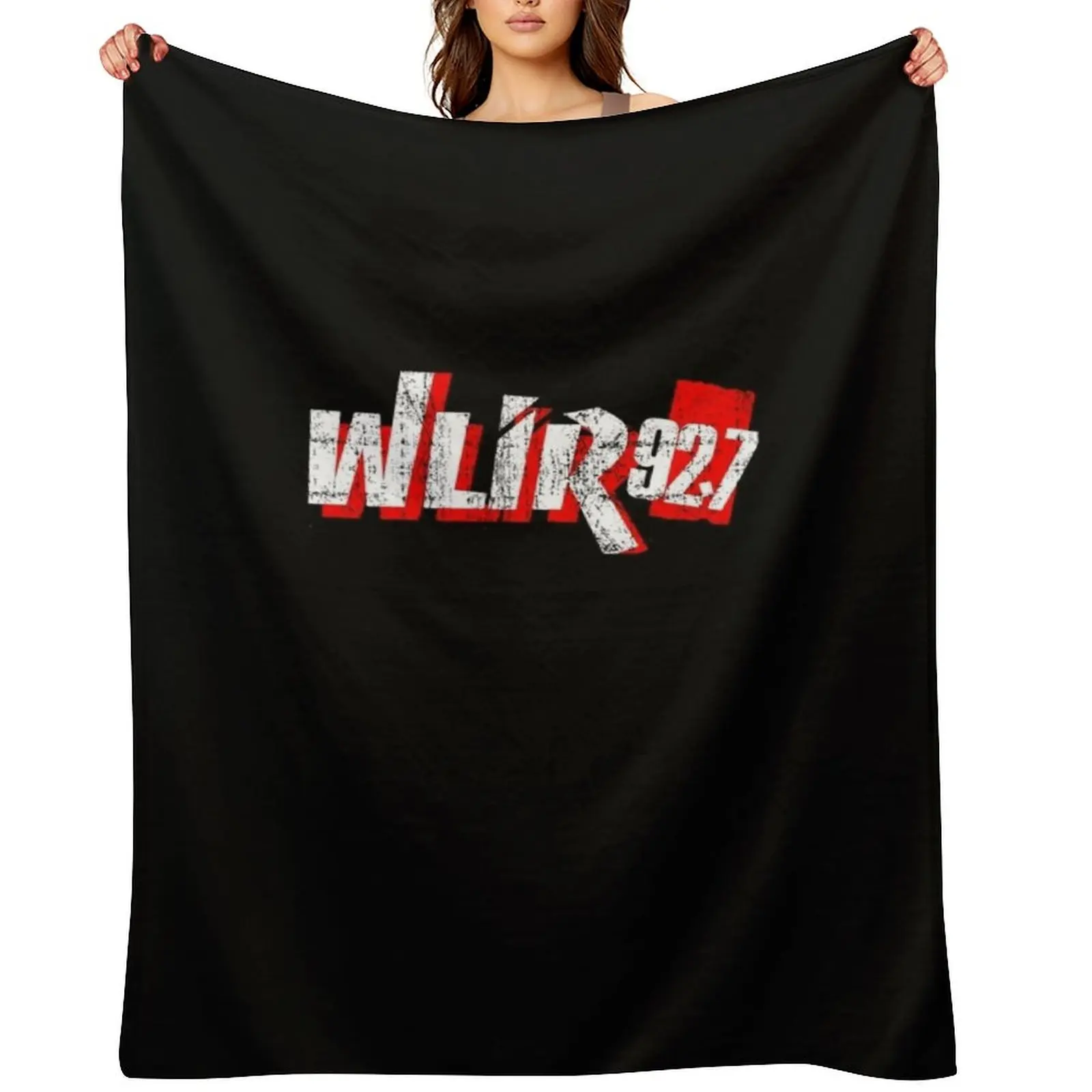 

Vintage Wlir Radio 92.7 Throw Blanket Beach Hairy for babies Luxury Blankets