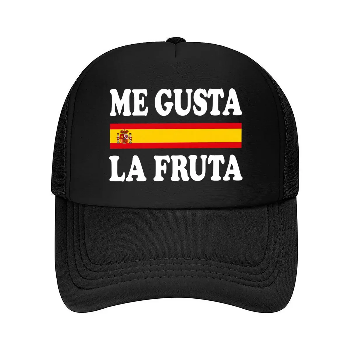 Spain Spanish Flag Royal Coat Of Arms Emblem Mesh Baseball Cap Hip Hop