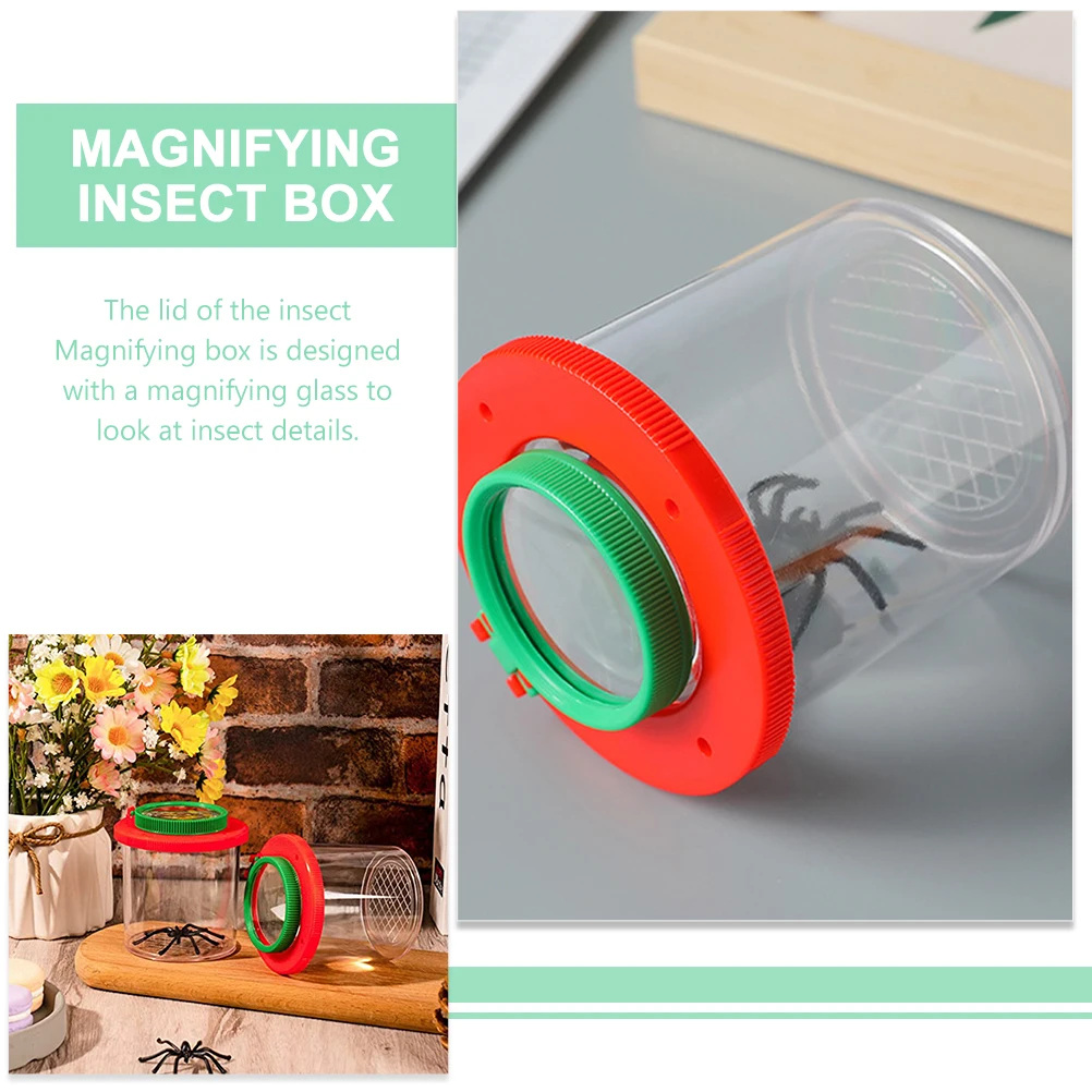 

2pcs Observation Insect Kit Bug Viewer Magnifier Nature Exploration Toy Science Jar Kids Students Container Design Magnifier