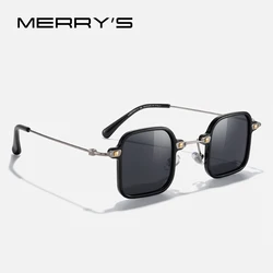 MERRYS DESIGN Retro Square Steampunk Sunglasses Glasses Frame Men Women Luxury Retro Small Frame Eyewear Eyeglasses S2857