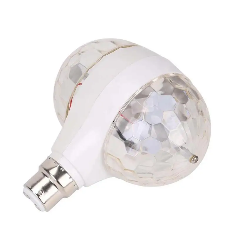 

Rotating LED Strobe Bulb RGB Multi Changing Color Crystal Stage Light Colored LED Strobe Light Bulb Multi Crystal Stage Lights