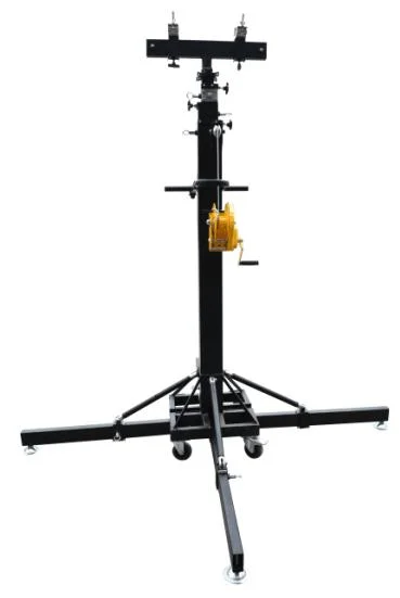 Customized Portable Line Array Crank Speaker Truss Display Lifting Tower Crank Frame High Quality Aluminum