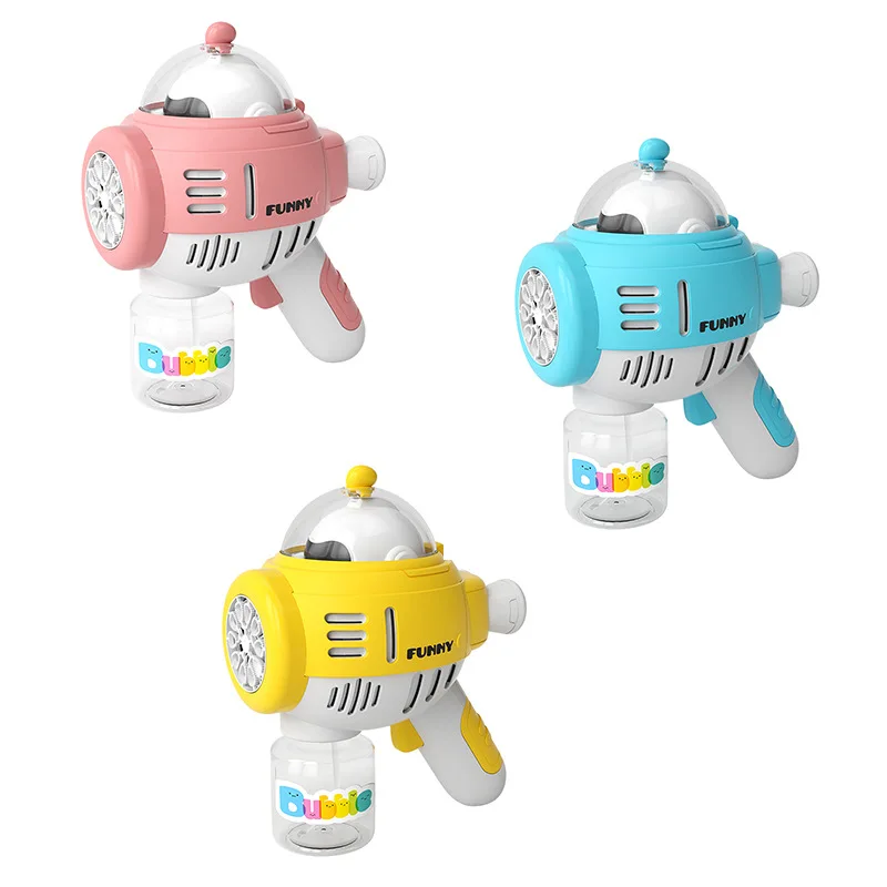 

New Electric Space Bubble Gun Automatic Bubble Machine Children's Toys Handheld Portable Boys And Girls Summer Outdoor Toys Gift