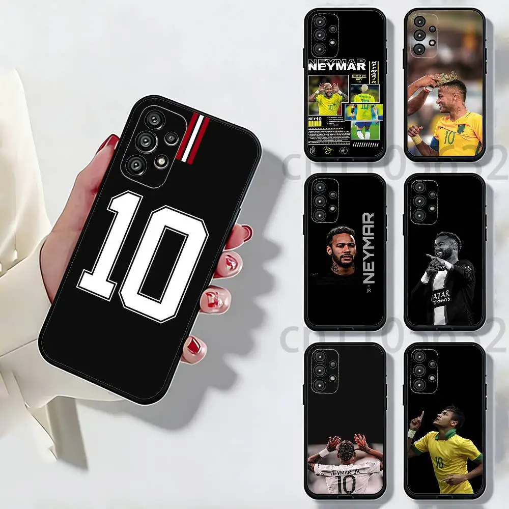 Capa de Telefone N-Neymar Football 10 para Samsung Galaxy A13,21s,22,31,32,52,53,71,80,A91, Shell Preto Macio