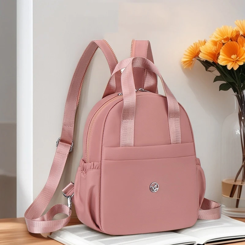 

Casual women Nylon Backpacks Multifunction Female Shoulder Bag Fashion Ladies Small Backpack Travel Bags for Girls Chest Pack