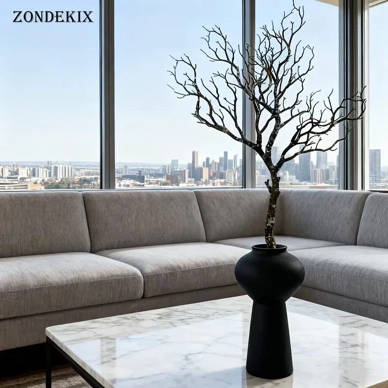 Flor de rama muerta de Coral Artificial realista, 1 unidad, para decoración de boda, hogar y oficina | Perfecto para accesorios de fotografía, regalo de recuerdo