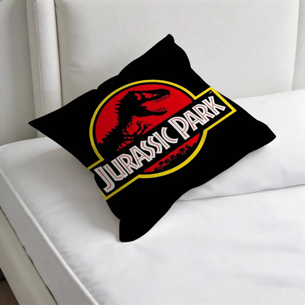 J-Jurassic P-Park wrold Decorative Square Pillow Cover Modern Cushion Case for Living Room Bedroom