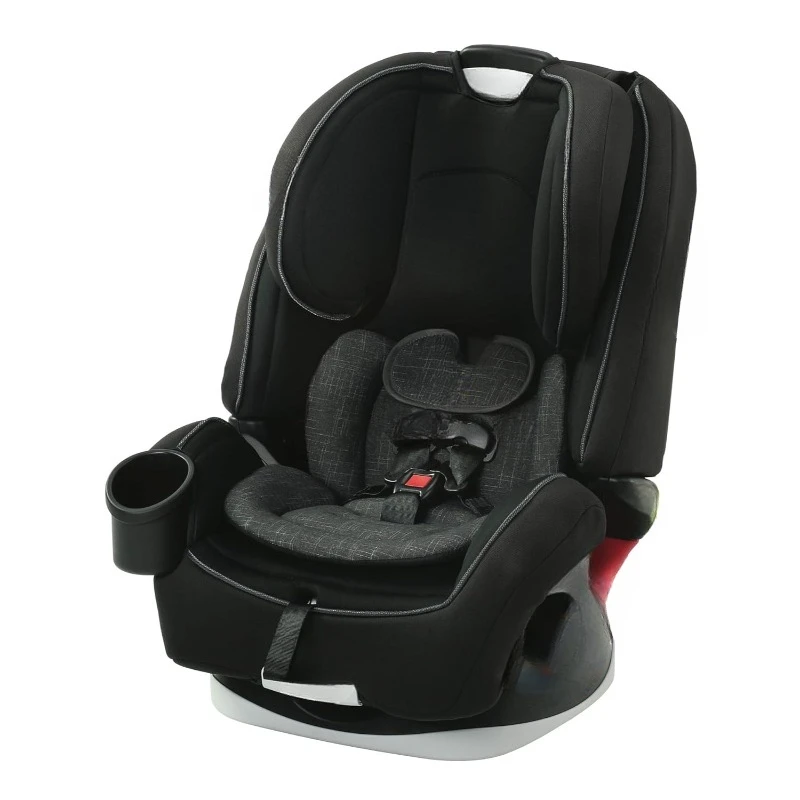 4-in-1 Car Seat, Convertible Infant to Toddler Car Seat and Booster, West Point Design, for 10 Years of Safe