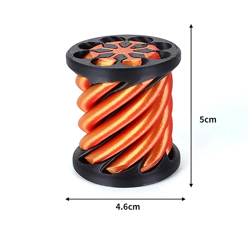 PushTuile Stress-Relief Toy for Children, 3D Printed, Trendy Spiral, Brinquedos educativos