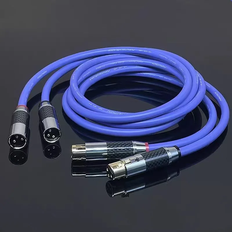 

Пара сбалансированных кабелей FURUTECH Xlr, эталонный соединительный аудио провод XLR с углеродным волокном, аудиокабель RCA к XLR «мама» и «папа»
