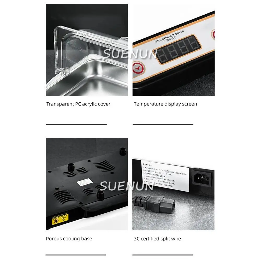 Buffet holding furnace Electric buffet Electric heating Stainless steel food display rack Hotel PC cover Buffet holding furnace