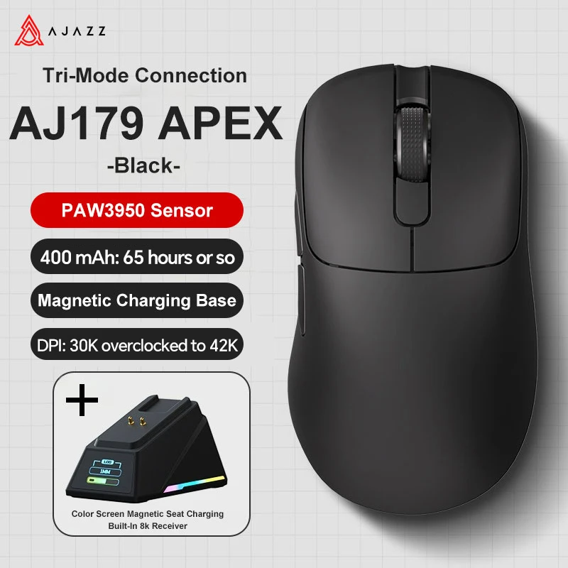 AJAZZ AJ179 APEX/TITAN Wireless Gaming Mouse PAW3950 42000DPI 8Khz
