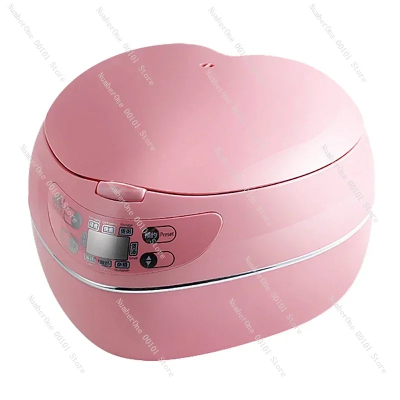 

Peach heart-shaped rice cooker smart mini rice cooker household for 1-2-3-4 people 1.8L 220V Multifunctional