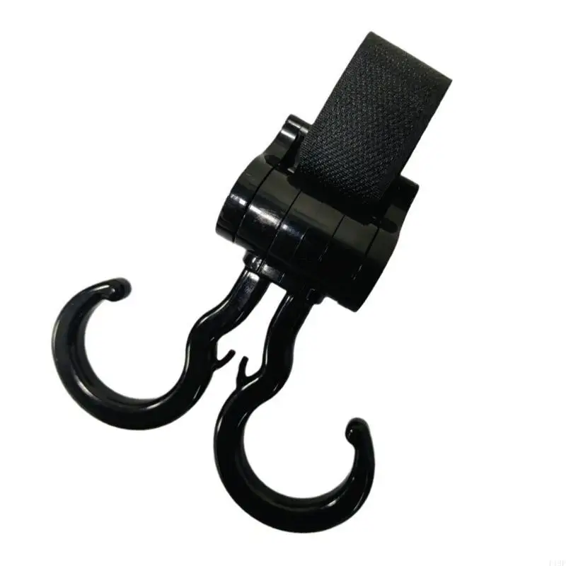 

F19F Stroller Hook for Hanging Bag Pram Hook Stroller Hook 360 Degree Rotating Loop