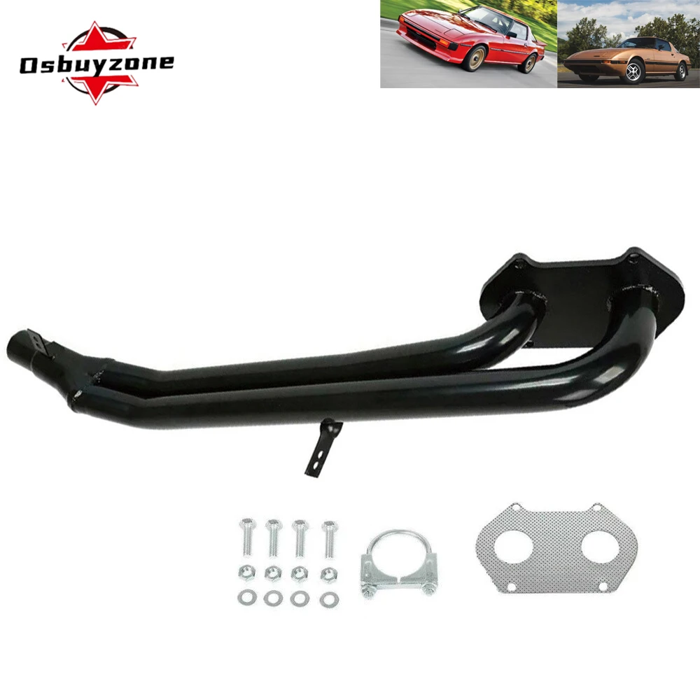

Exhaust Pipe Stainless Steel Exhaust Header with gasket for 1979-1985 Mazda RX-7 RX7 SA/FB 1.1L 12A