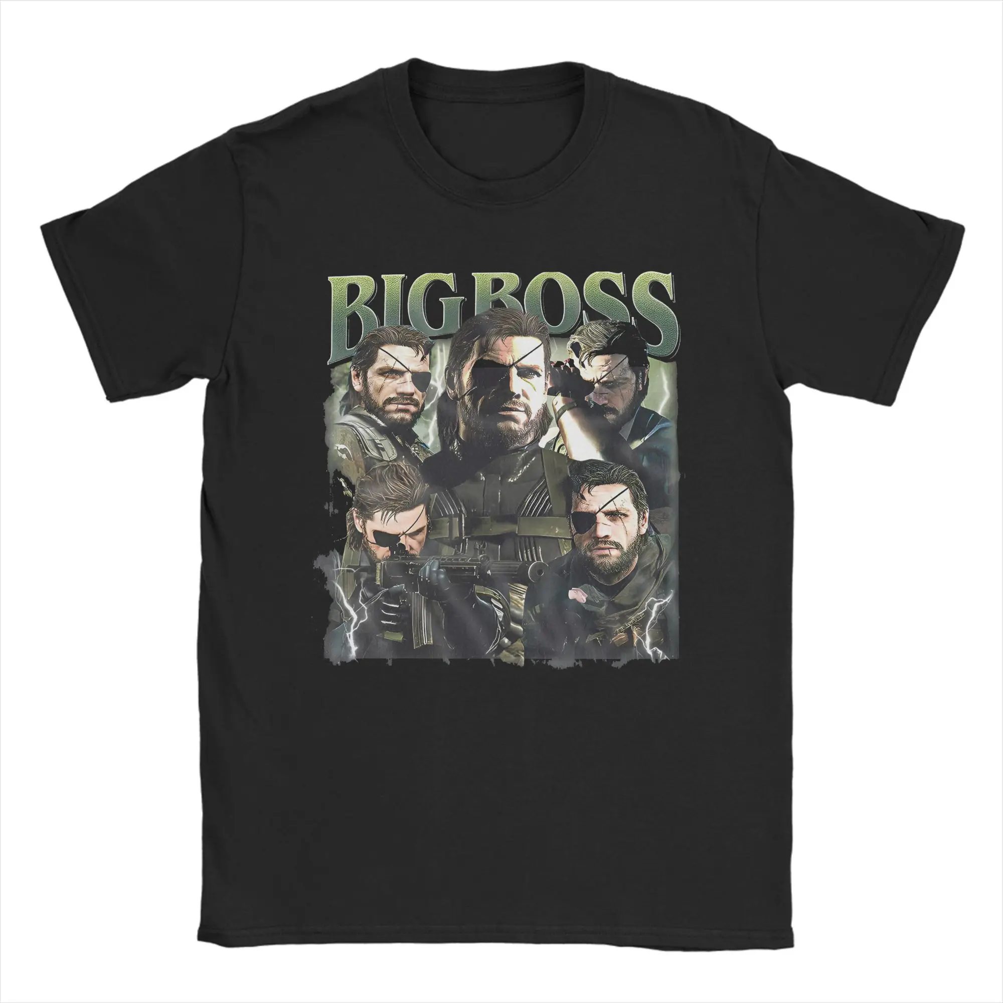 Big Boss Metal Gear sólido nueva llegada camisetas hombres mujeres 100% algodón camiseta ropa