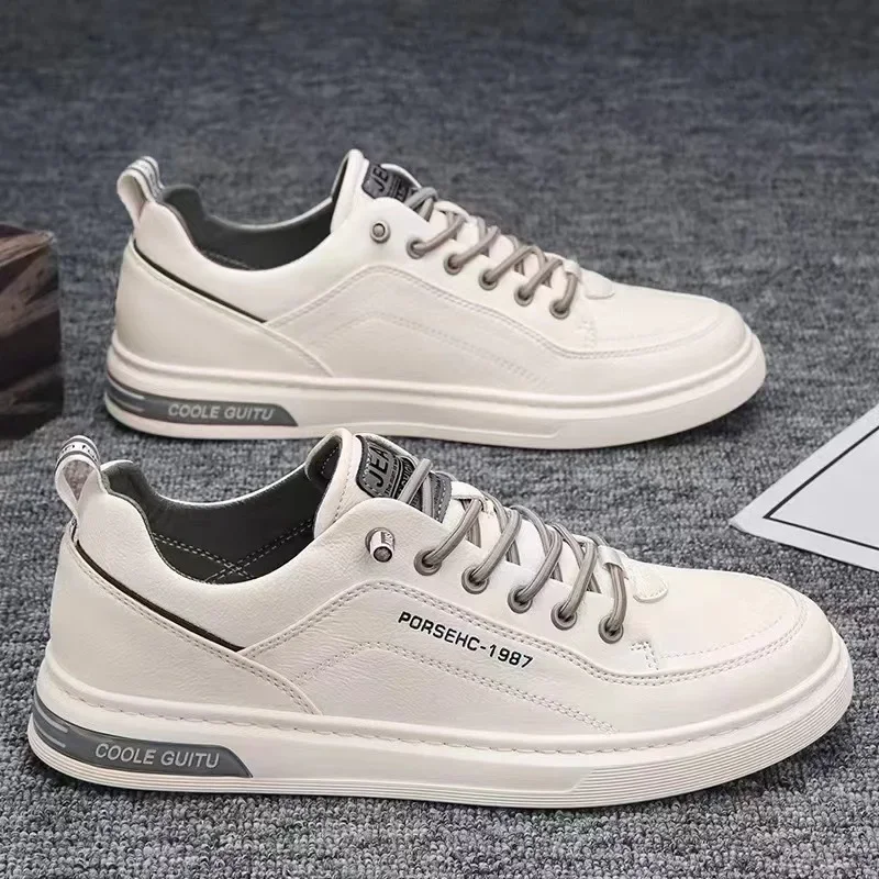 Trendy Versatile Cloth Shoes Men's Spring New Breathable White Shoes Men's Sports and Leisure Board Shoes Trendy Shoes image 6