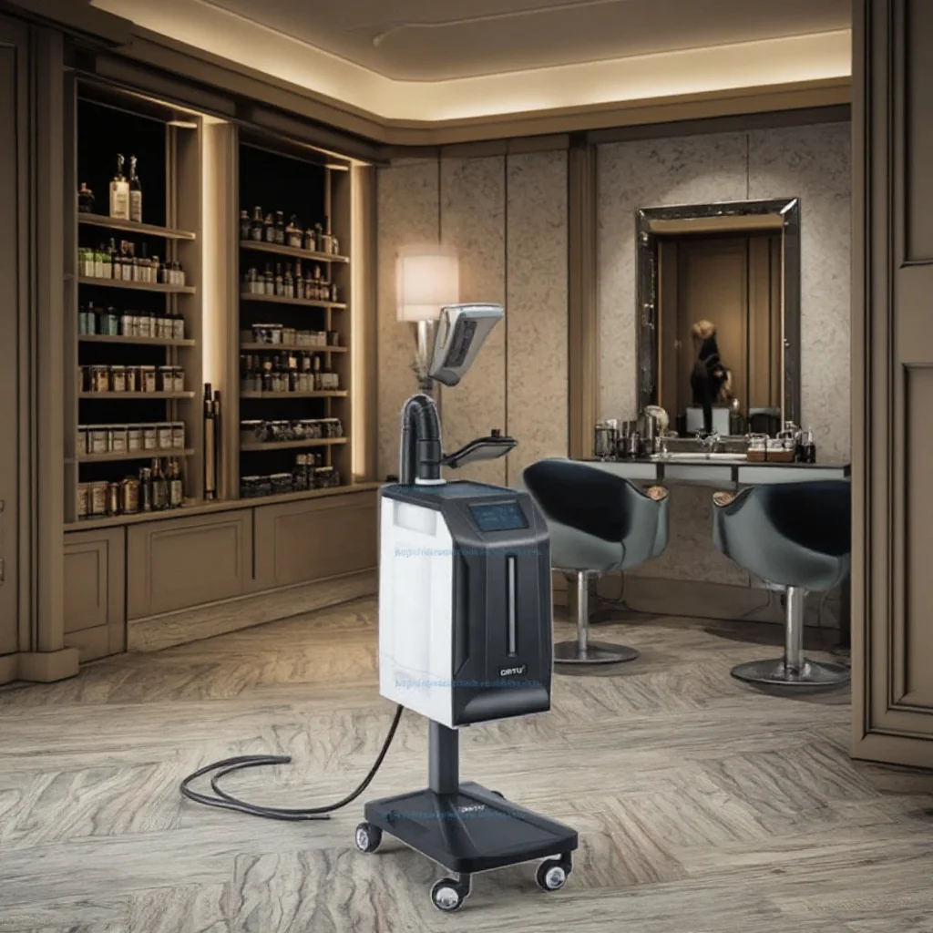 Professional PortableHair Spa Steamer Micro Mist Salon Hair Treatment Equipment with Light Feature