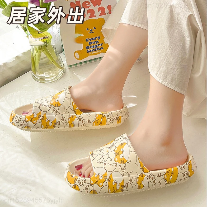 Xiaomi Mùa Xuân Và Mùa Hè Dép Nữ Hoạt Hình In Hình Dễ Thương Phòng Tắm Dép Cặp Đôi Nhà EVA Chịu Mài Mòn Dép Sandal Nam