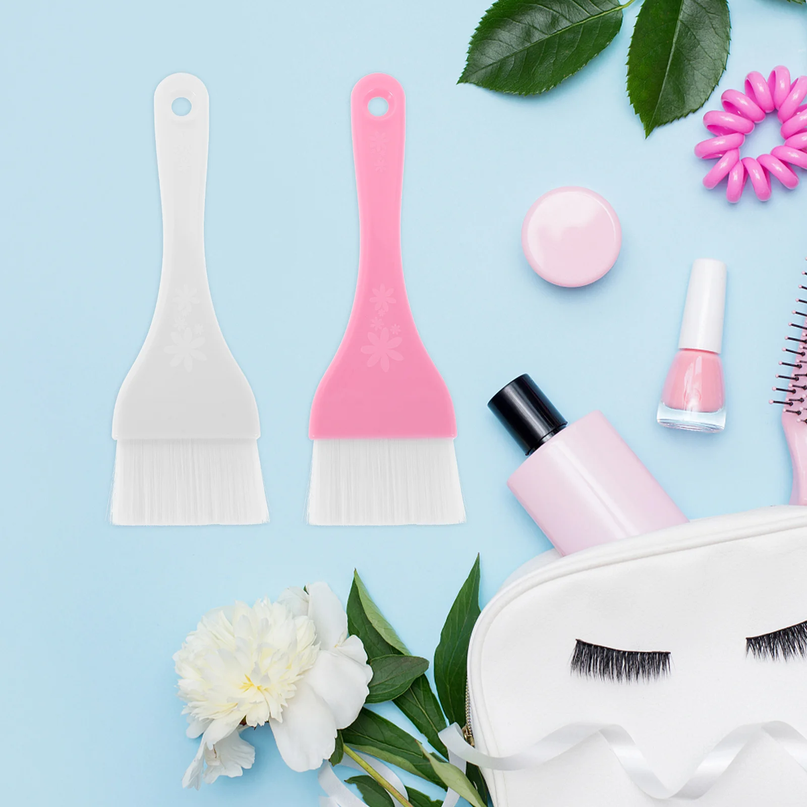 2Pcs Body Brush Set Large Size Soft Bristle Face Mask Applicator DIY Beauty Tool Full Body Skin Application Home Spa