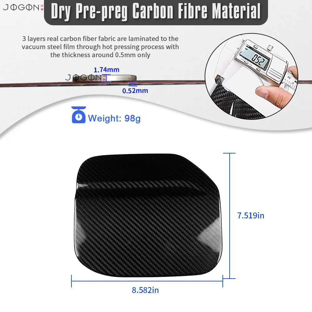 For Ford Bronco Heritage Wildtrak Outer Banks Badlands Stroppe Off-Road 2021 Up Carbon Fibre Fuel Tank Cap Sticker Decoration view 2