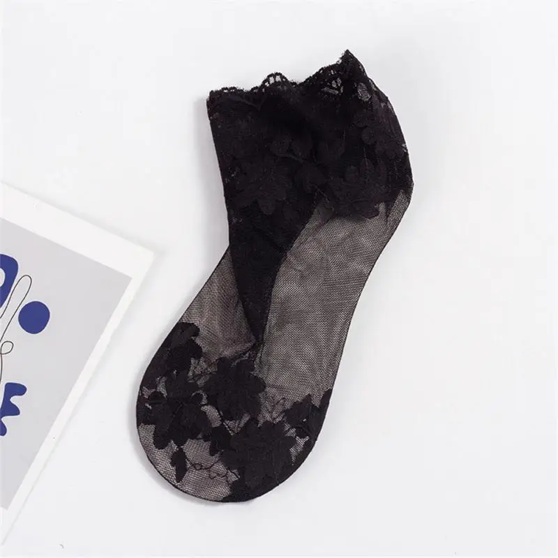 Elastic Sock Cuffs Non Slip Mesh Socks Comfortable Socks Flat Sock Head Hollow Invisible Socks Elastic And Comfortable