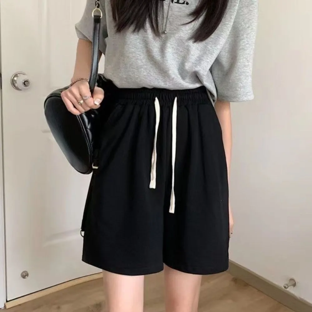 2026 Summer New Loose Casual Short Sports Pants Trendy Feminine Temperament Casual Loose Five Quarter Pants - Image 2