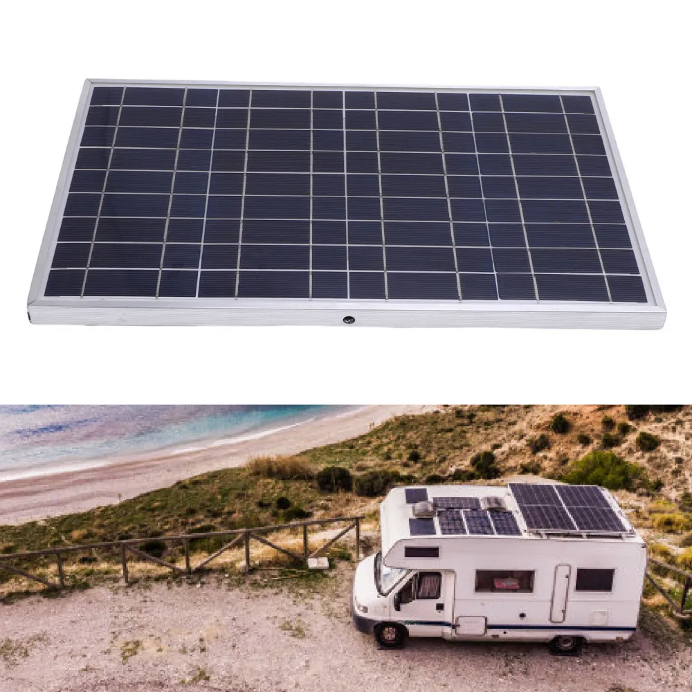 Outdoor Solar Panel System Portable Charger For RV Car Trailer 12V 24V Dual Voltage Controller Circuit Protection USB Interface