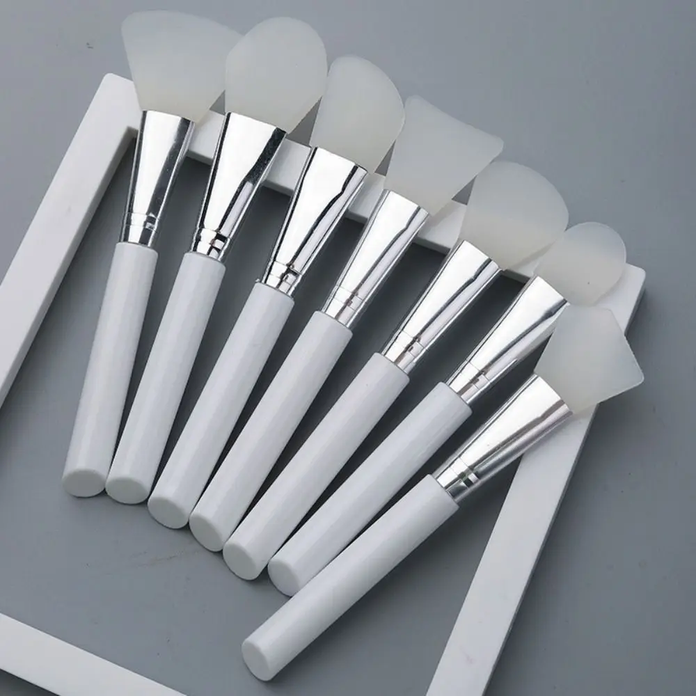 7Pcs DIY Silicone Mask Brush Set Makeup Brush Soft Facial Mud Mixing Brush Foundation Liquid Tools Skin Care Tools Women