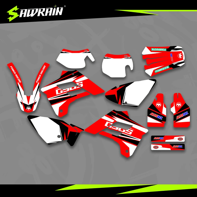 

Sawrain Motorcycle Graphics Backgrounds Decal Stickers Kits for GASGAS 02-06EC 01
