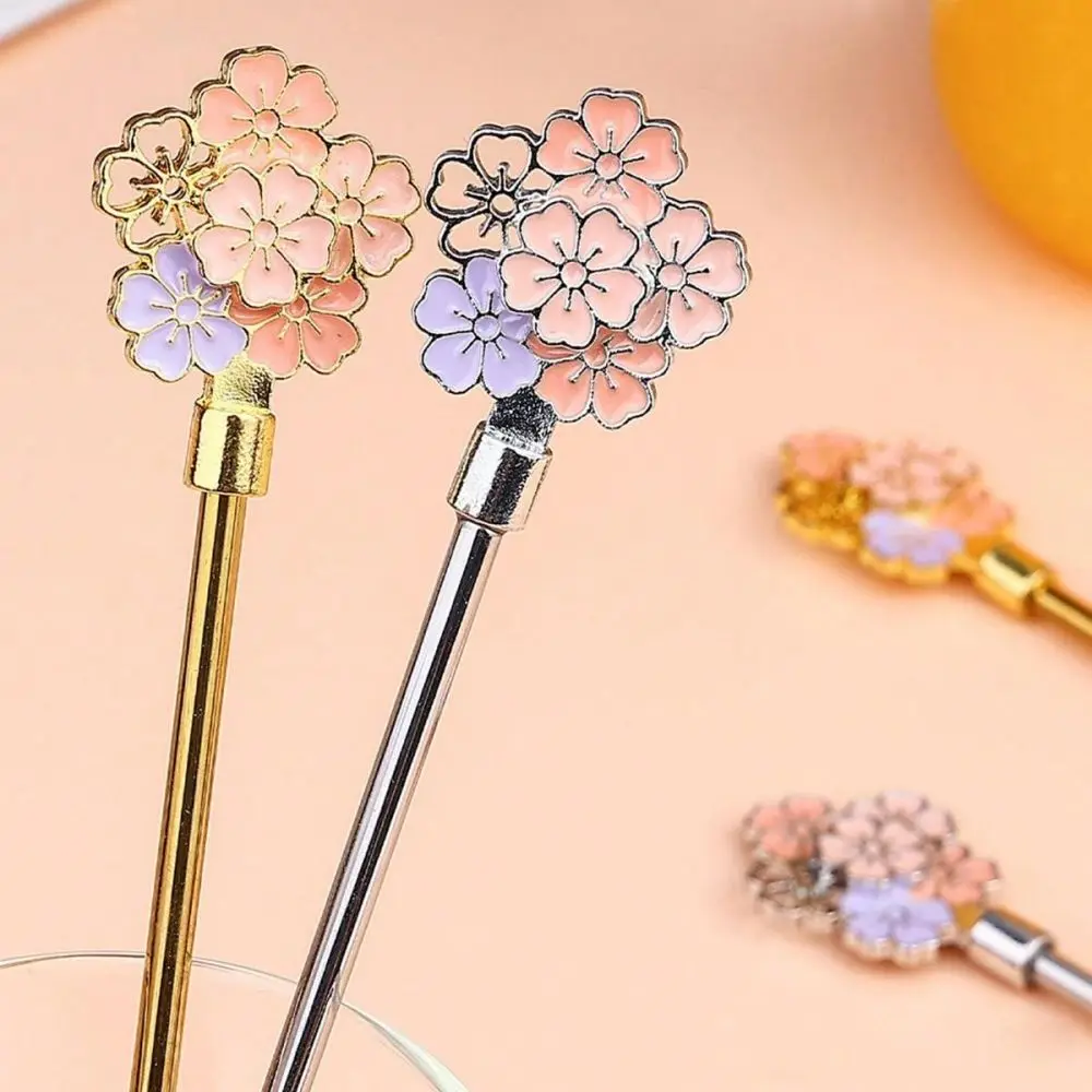 1 piece Cherry blossom long spoon (gold/silver) Cherry blossom dessert coffee spoon, cocktail mixing spoon, ice spoon