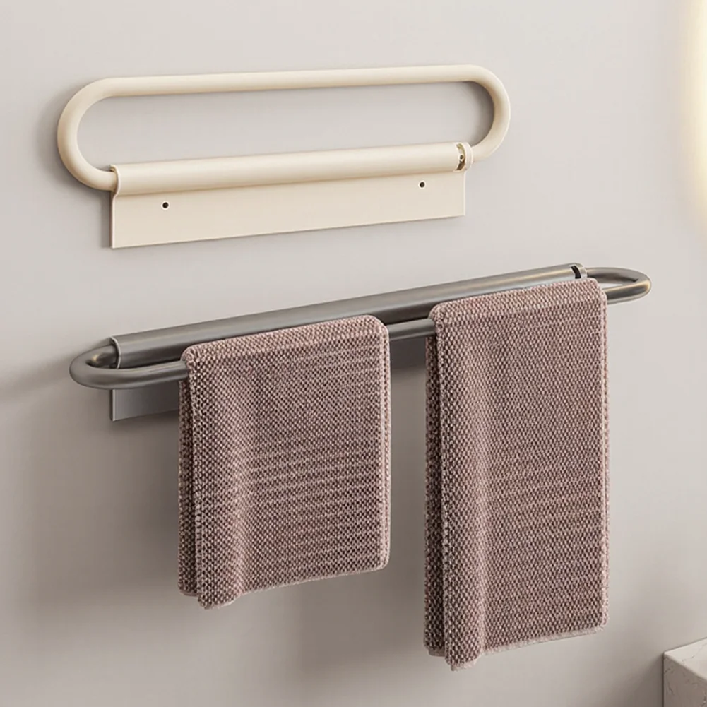 

Складная полка для полотенец из алюминия, устойчивая к ржавчине, легко моющаяся, для душа и кухни