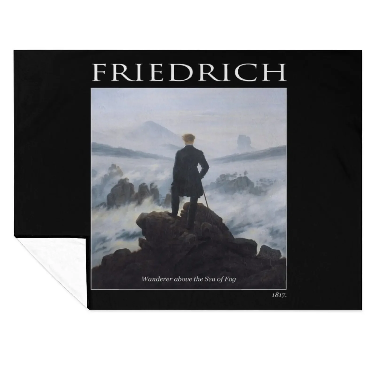 

Wanderer above the Sea of Fog (Caspar David Friedrich) Throw Blanket Hairy Plaid on the sofa Decorative Throw Blankets
