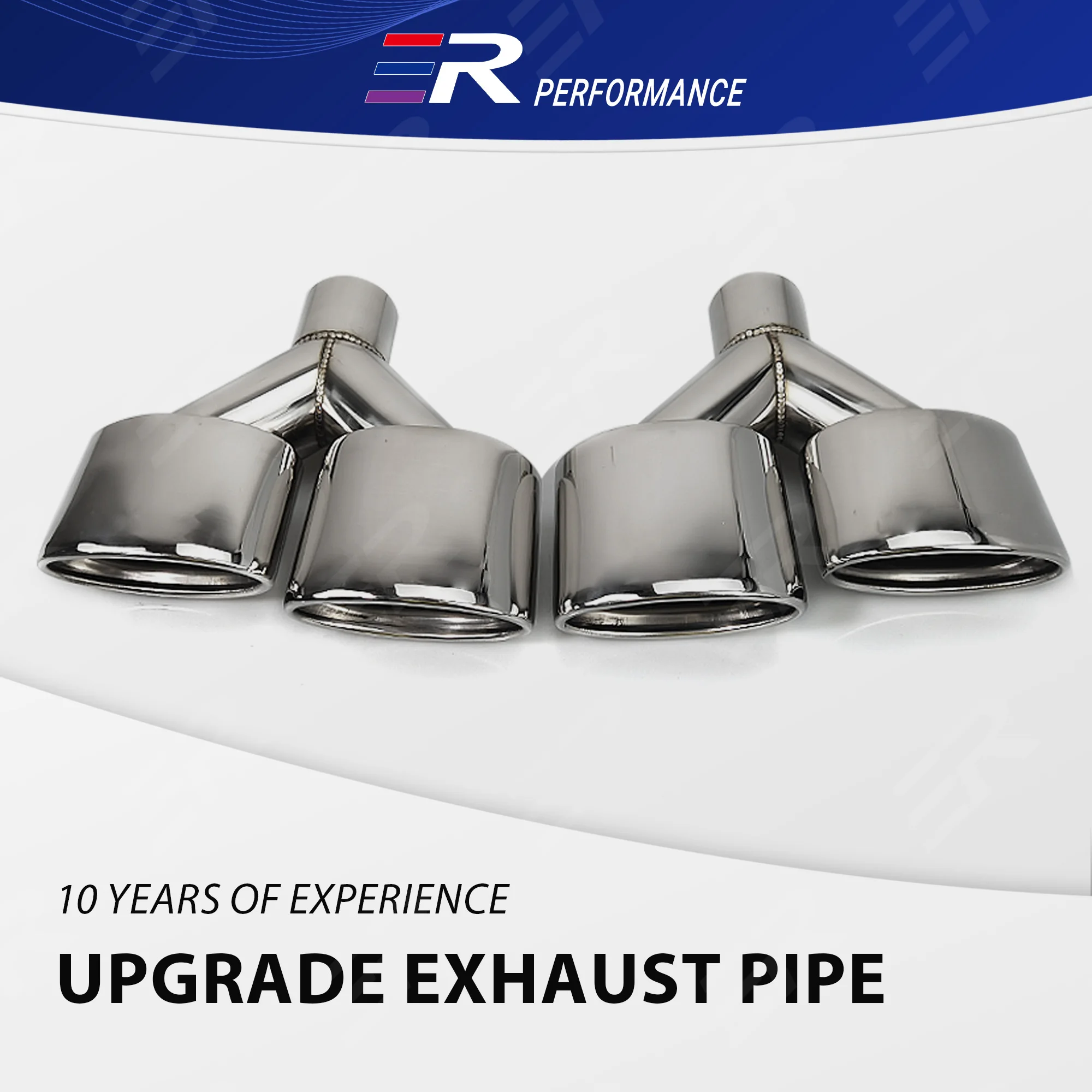 

1PCS ER Upgrade stainless steel Exhaust Tip for universal Car Pipe Modify Automobile parts Muffler Tip Nozzle Decoration